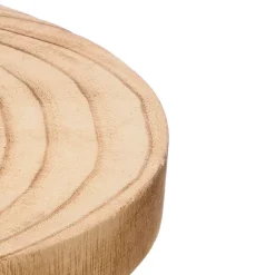 Base Redonda De Madera Quemada 28.5cm