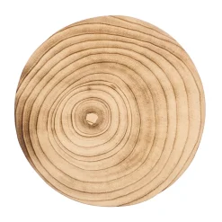 Base Redonda De Madera Quemada 28.5cm