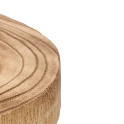 Base Redonda De Madera Quemada 20cm