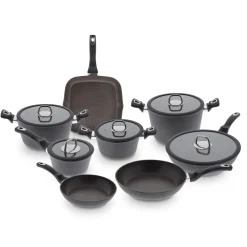 Batería Cocina 8 Pzas Coffee Stone
