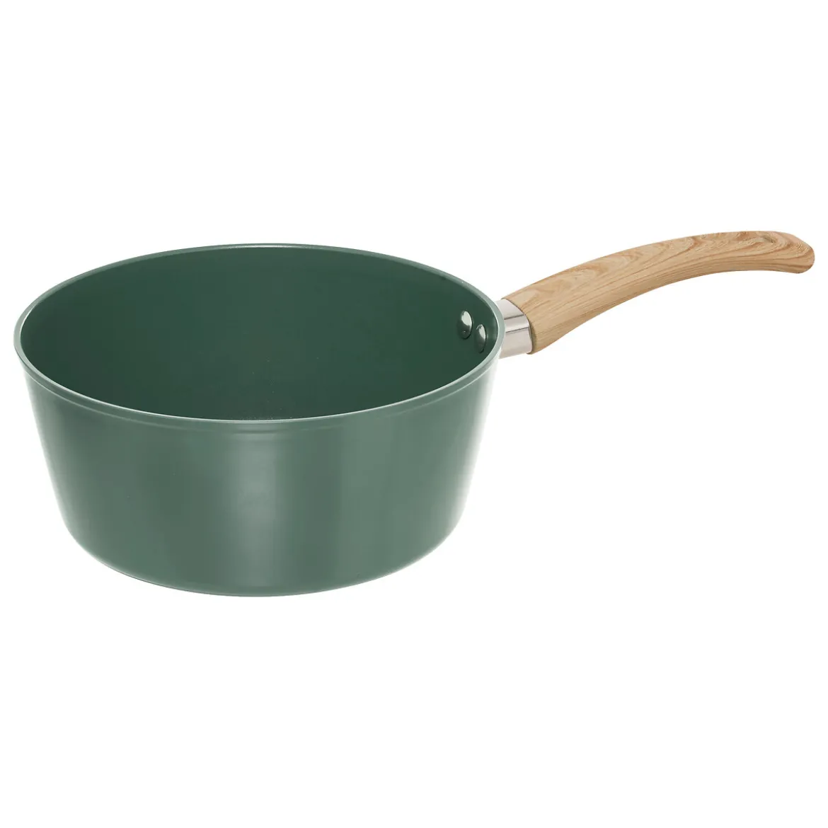 Batería de cocina de 4 piezas verde de aluminio