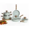 Batería de cocina 5 piezas ALVRA verde de aluminio