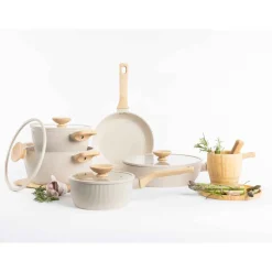 Batería de cocina 5 piezas AMY beige