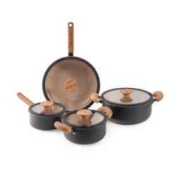 Batería de cocina 4 piezas Farm Negra