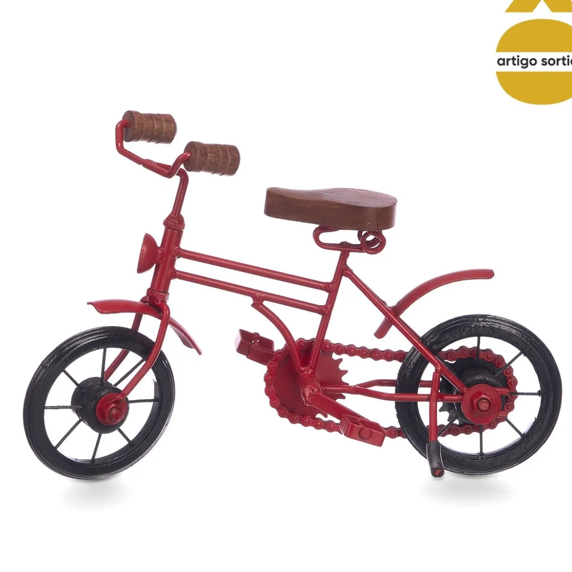 Bicicleta decorativa roja