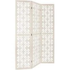 Biombo De Madera Blanco 120x170Cm