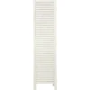 Biombo Madera Blanco 170x40Cm