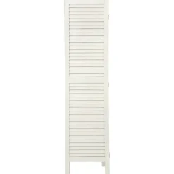 Biombo Madera Blanco 170x40Cm
