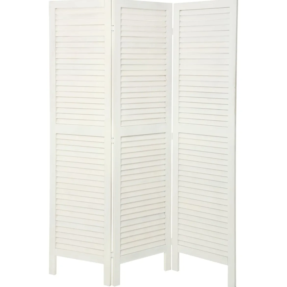 Biombo Madera Blanco 170x40Cm
