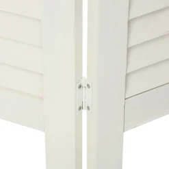 Biombo Madera Blanco 170x40Cm