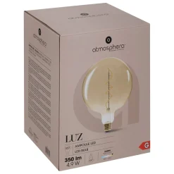 Bombilla VINTAGE ámbar espiral led G200 4.9W