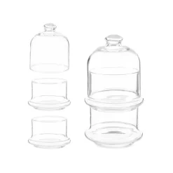 Bombonera De Vidrio Apilable 2X230Ml