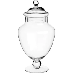 Bombonera De Vidrio C/Pie 30Cm