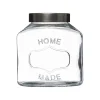 Bombonera De Vidrio C/Tapa Inoxidable 1L