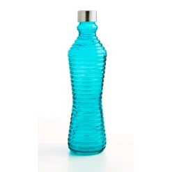 Botella De Vidrio C/Tapa Metal 1L