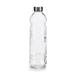 Botella De Vidrio C/Tapa Metálica 1L