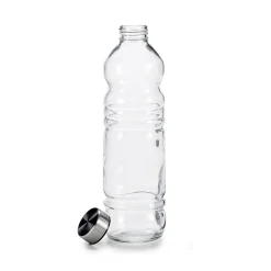 Botella De Vidrio C/Tapa Metálica 1L
