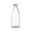 Botella De Vidrio Red. Tapa Metálica 1L