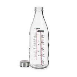 Botella Medidora C/Tapa Metálica 1000Ml