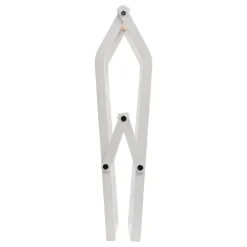 Botellero plegable para 6 botellas blanco