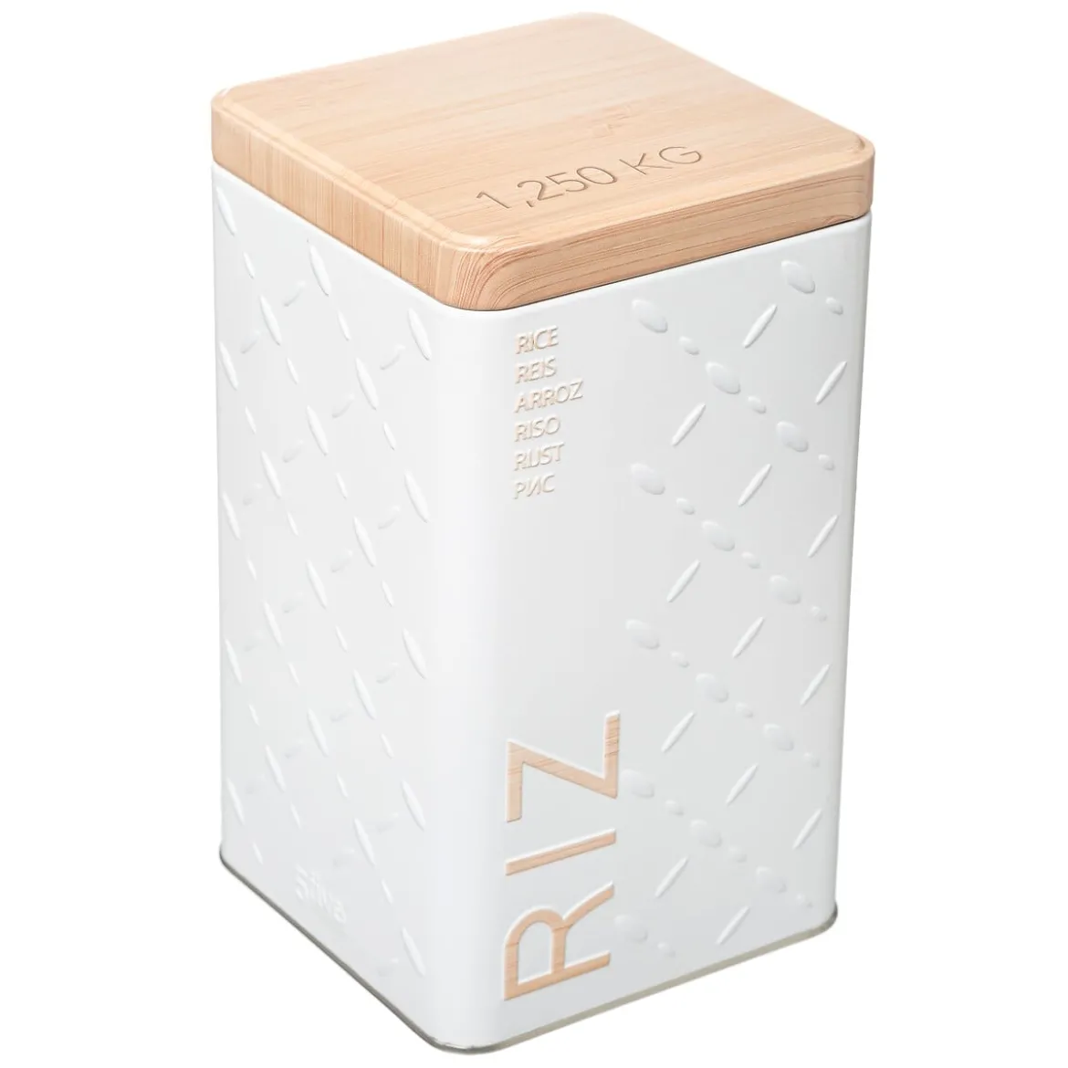 Bote P/Arroz Scandi 10.5x10.5x18.5Cm