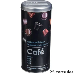 Bote P/Capsulas Café Metálica C/Diseño