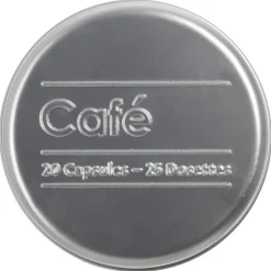 Bote P/Capsulas Café Metálica C/Diseño