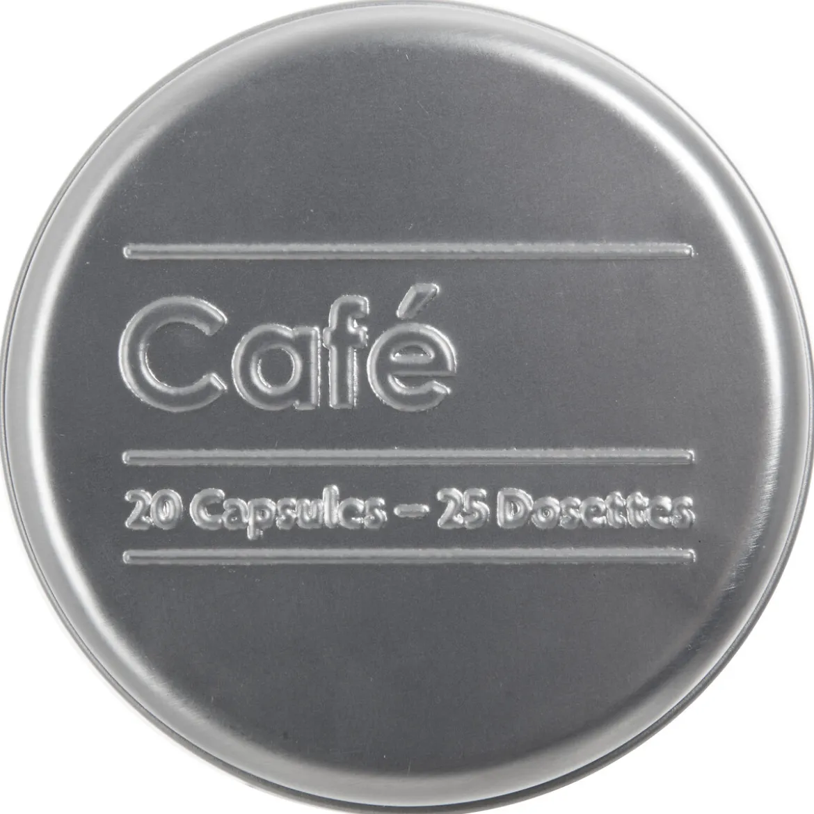 Bote P/Capsulas Café Metálica C/Diseño