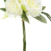Bouquet Con 4 Peonías Blancas 30Cm