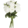 Bouquet Con 13 Peonías Blancas 50Cm