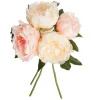 Bouquet Con 4 Peonías Color Rosa 30Cm