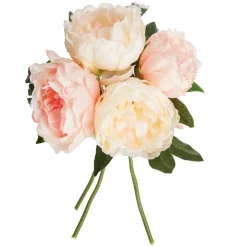 Bouquet Con 4 Peonías Color Rosa 30Cm