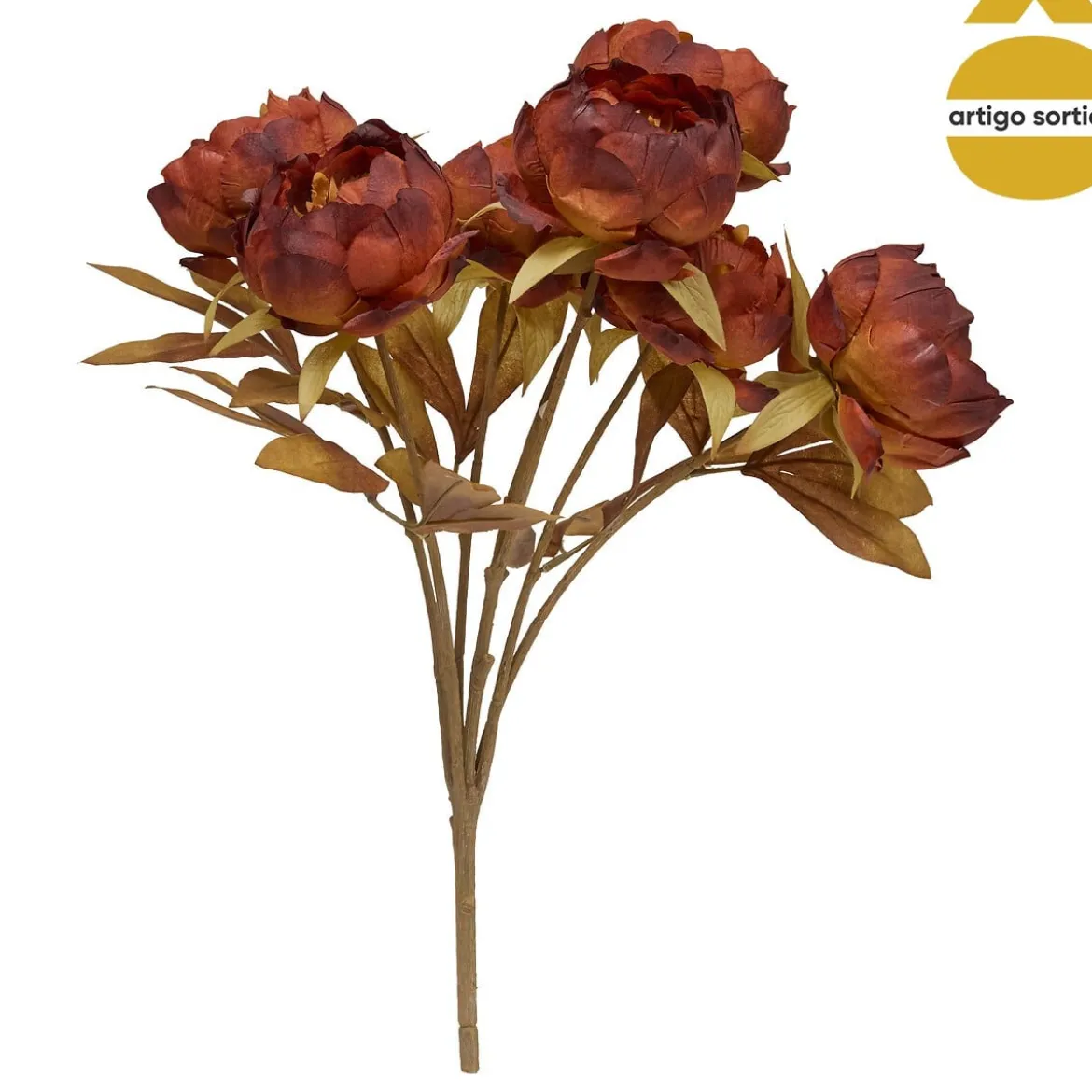 Bouquet con peonias artificiales 53cm