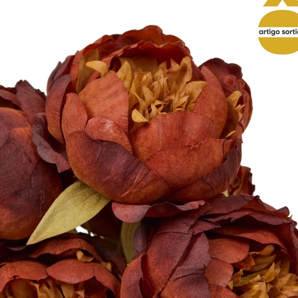 Bouquet con peonias artificiales 53cm