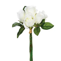 Bouquet Con 7 Rosas Blancas 30Cm