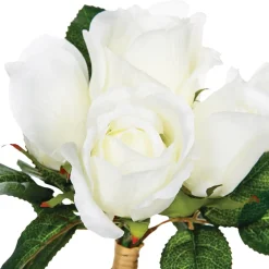 Bouquet Con 7 Rosas Blancas 30Cm