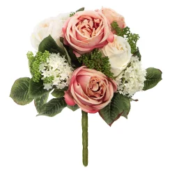 Bouquet De Rosas Blanco/Rosa 35Cm
