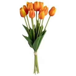 Bouquet De 10 Tulipanes Naranja 48cm