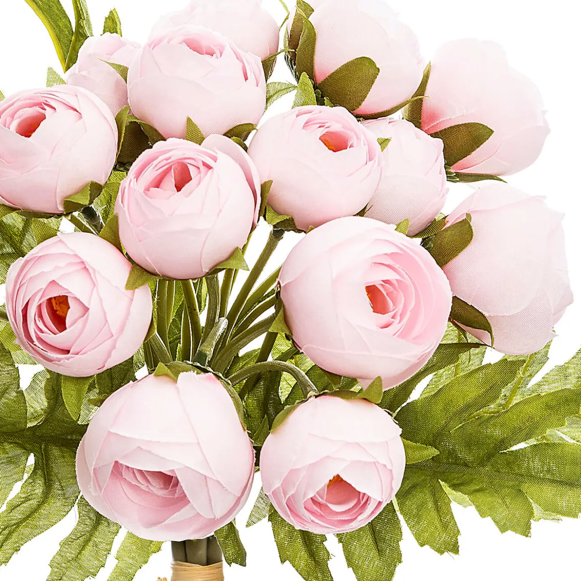 Bouquet 18 Mini Camelias Rosas 30Cm