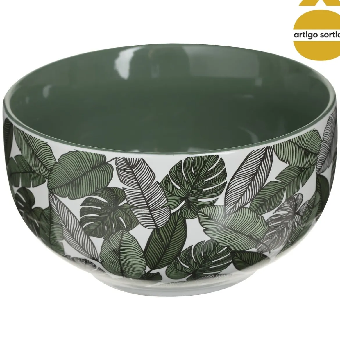 Bowl Cerámica Hojas De La Selva 50Cl