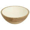 Bowl INAYA blanco de madera de mango 19cm