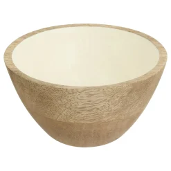 Bowl INAYA blanco de madera de mango 13cm