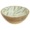 Bowl INAYA verde de madera de mango 19cm
