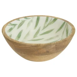 Bowl INAYA verde de madera de mango 19cm