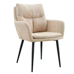 Butaca BIBURY de tela beige
