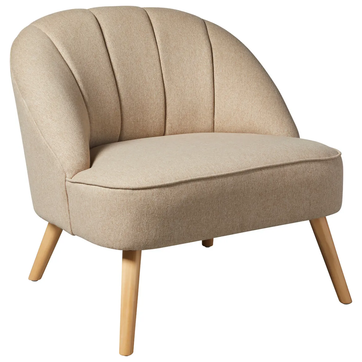 Butaca NAOVA beige de madera
