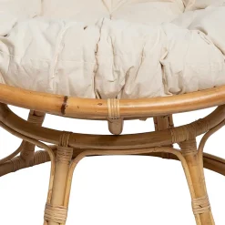 Butaca Papasan De Bambú Natural