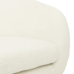Butaca SOLARO blanco de pelo