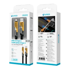 Cable USB Tipo C 4 en 1 1M Negro y Amarillo