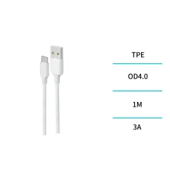 Cable USB Tipo C 1M Blanco
